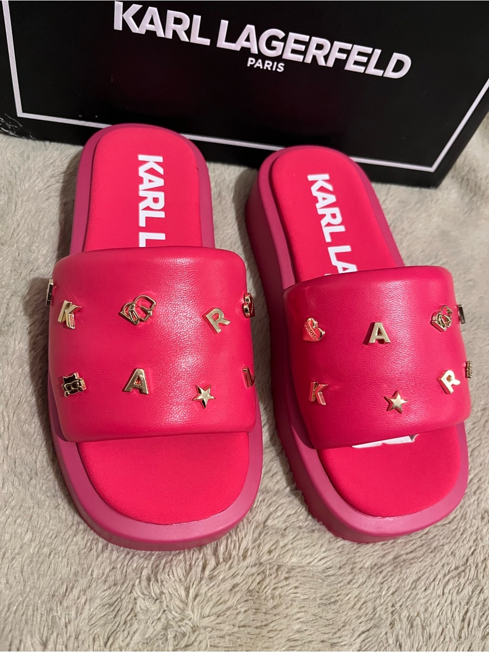 KARL LAGERFELD PARIS
Women's Opal Studded Sandals